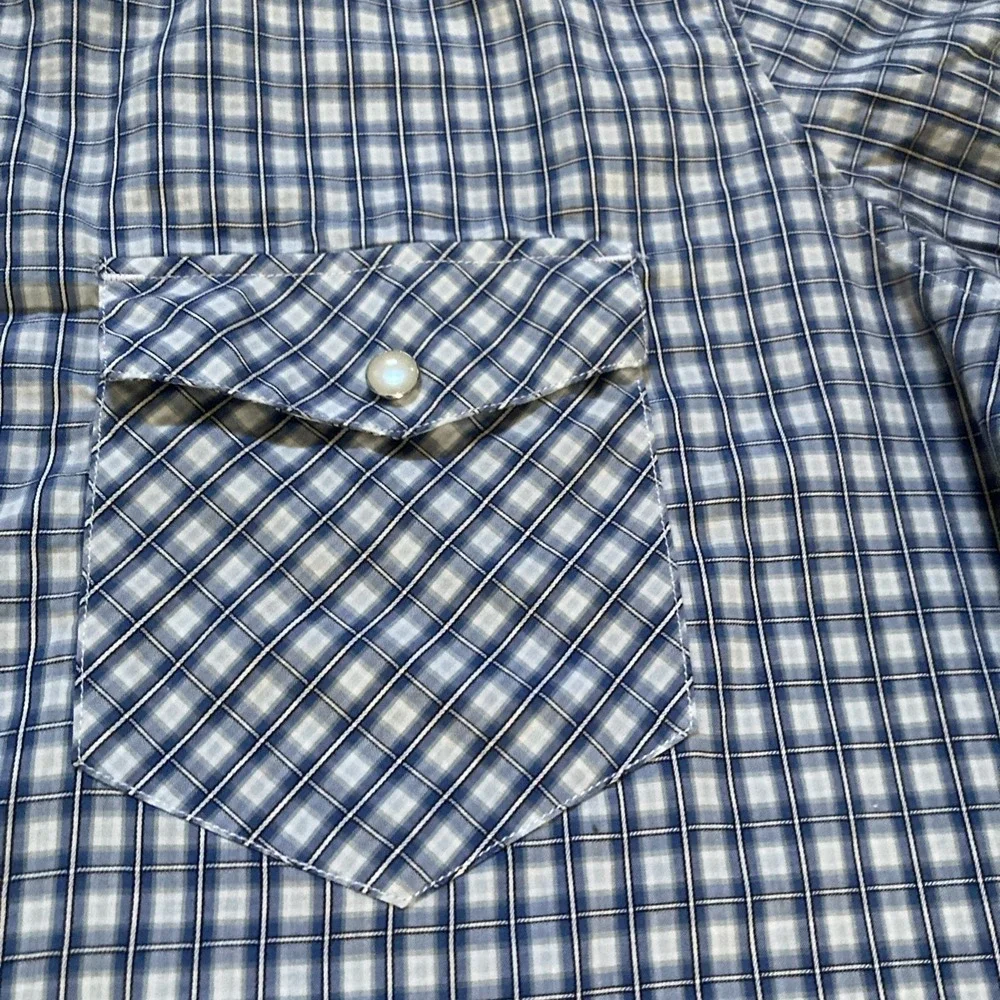 Banana Republic Button Up Shirt Men's L Short Sleeve Sim Fit Pearl Snap Western